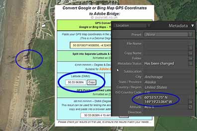 Convert Map GPS coordinates for Adobe Lightroom (Featured Image)